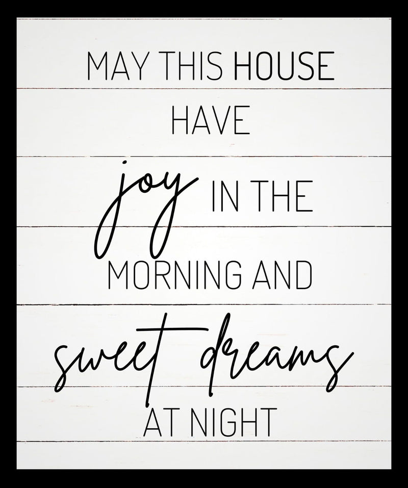 Morning Joy & Sweet Dreams Wall Hanging House Plaque