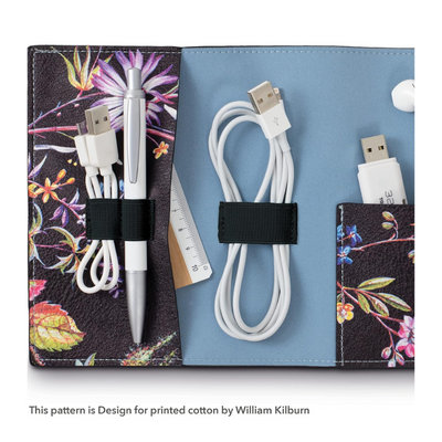 IF V&A Bookaroo Tech-Tidy - Kilburn Black Floral