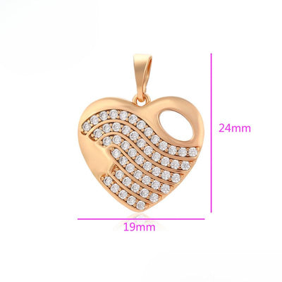 Lara Love Heart Pendant With Necklace