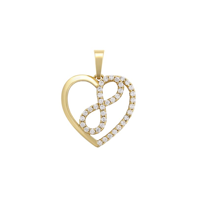 Precious Love Heart Pendant With Necklace