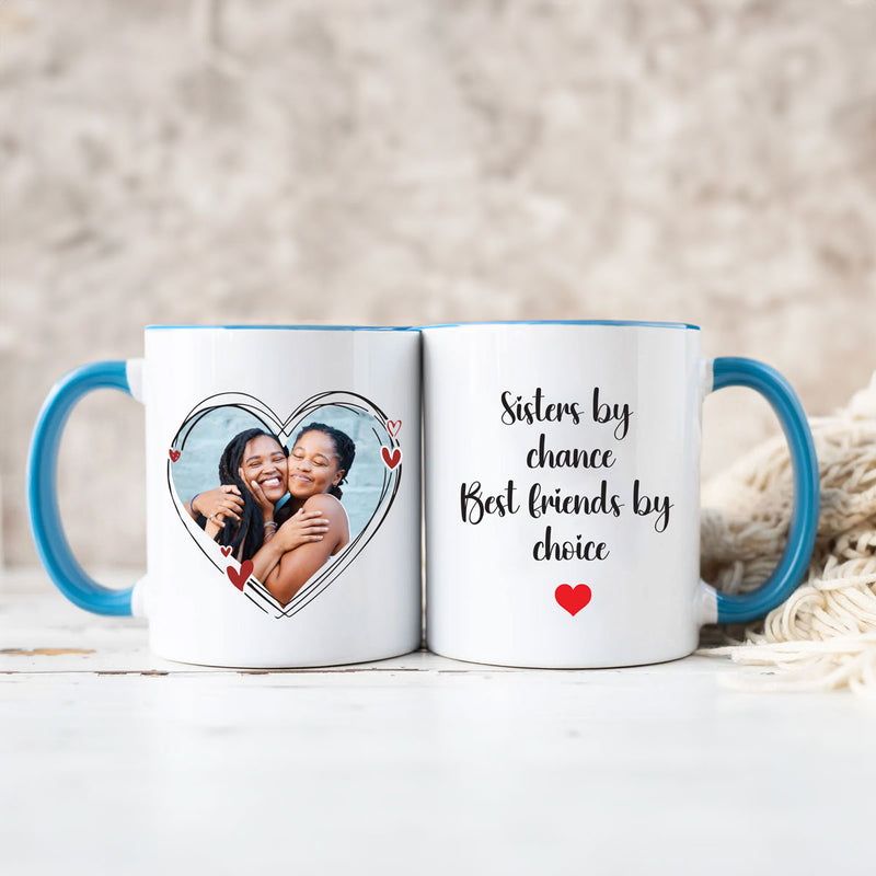 Sisters Single Photo Upload Mug