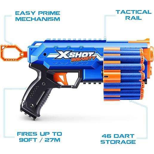 X-Shot Insanity Manic Blaster by Zuru