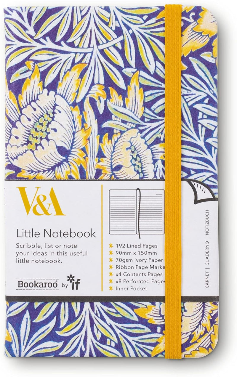 IF V&A Bookaroo A6 Journal - Morris Tulip & Willow