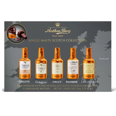 Anthon Berg Single Malt Whisky Liqueurs 5 Piece 78g