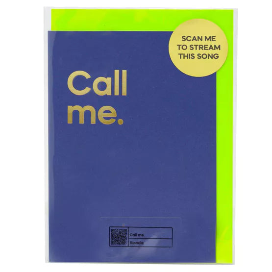 Say It With Songs Greeting Card - Call Me - Blondie