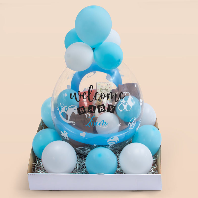 Personalised Stuffed Bubble Balloon - Baby Boy