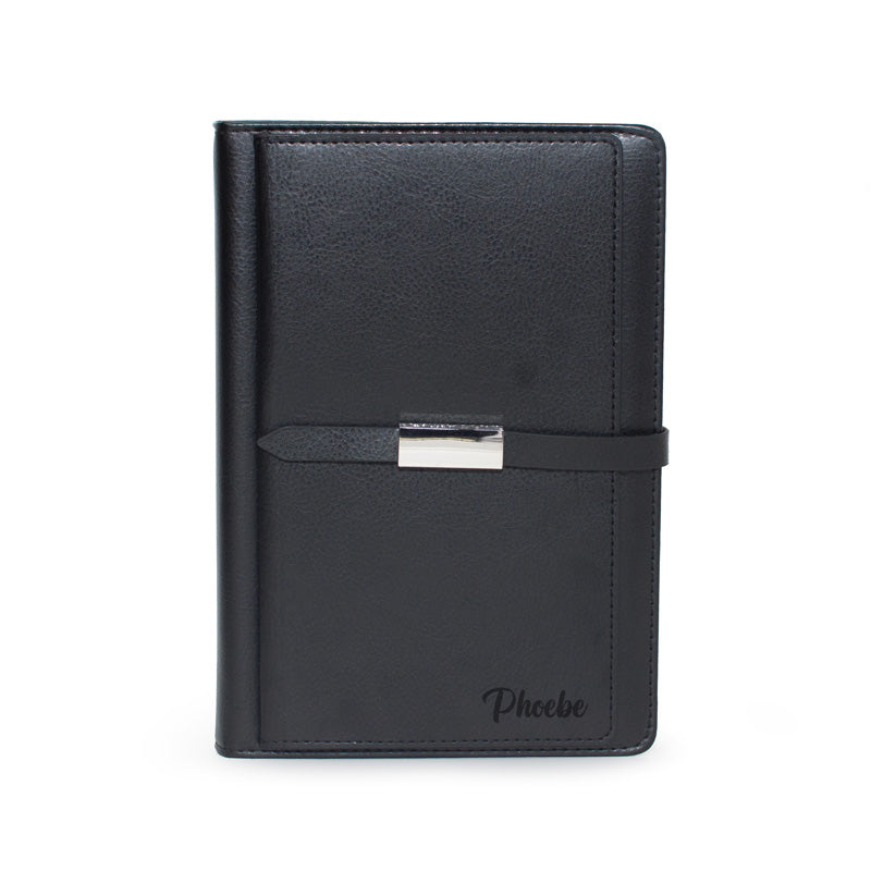 Personalised A5 Notebook With Buckle