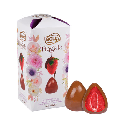 Bolci Fragola Milk Choc Strawberry box 120g