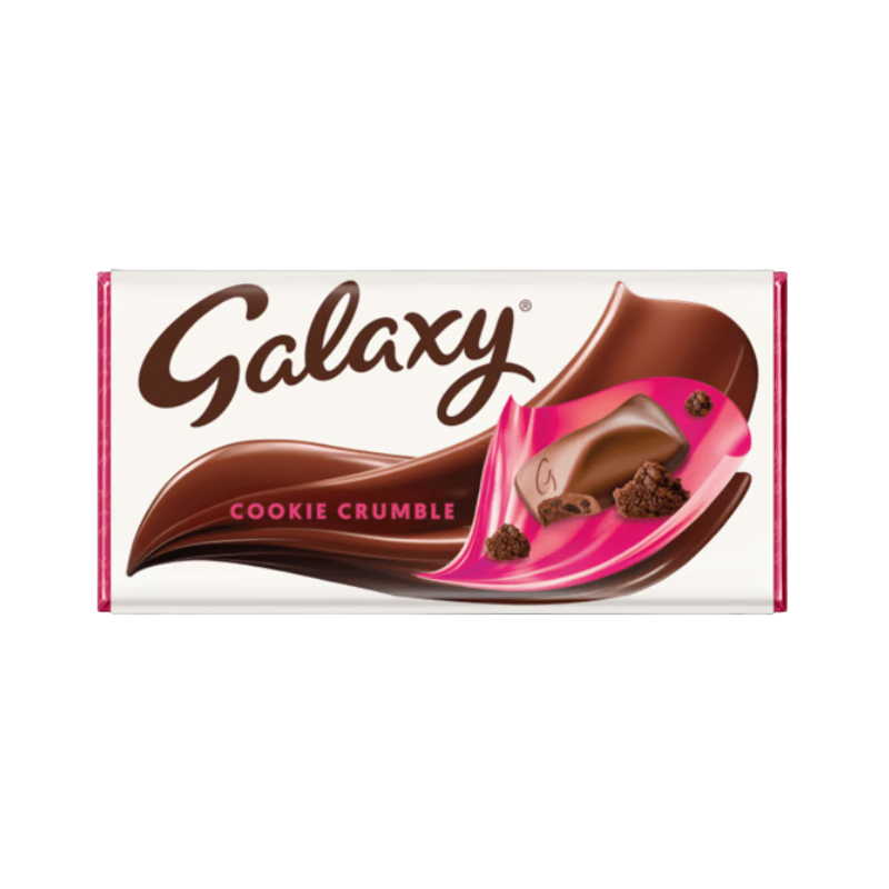 Galaxy Cookie Crumble & Milk Chocolate Block Bar