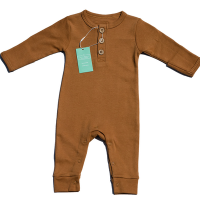 Organic Cotton Buttoned Romper