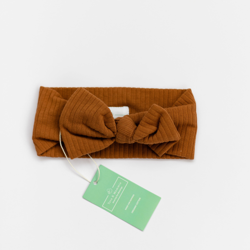 Organic Cotton Ribbed Bow