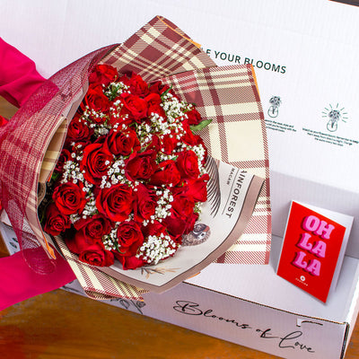 The Raisa Red Roses Flower Bouquet