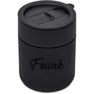 Personalised Black Serendipio Pimlico Ceramic Tumbler 300ml