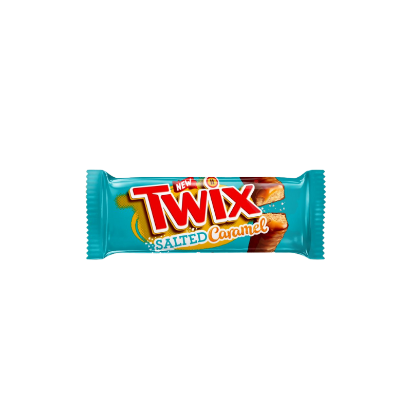 Twix Salted Caramel & Milk Chocolate Fingers Biscuit Snack Bar 46g