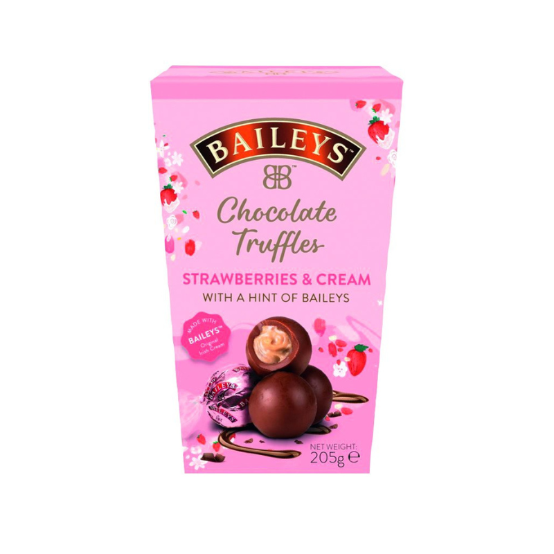 Baileys Strawberry & Cream Twist Wrapped Truffles, 205g