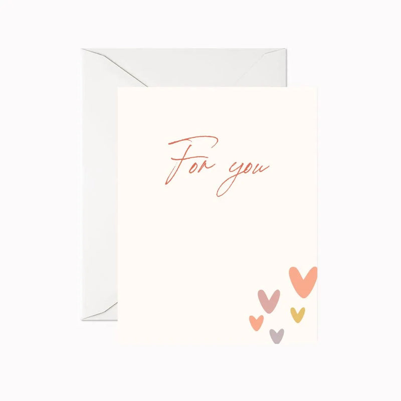 For You Greeting Card-Love hearts