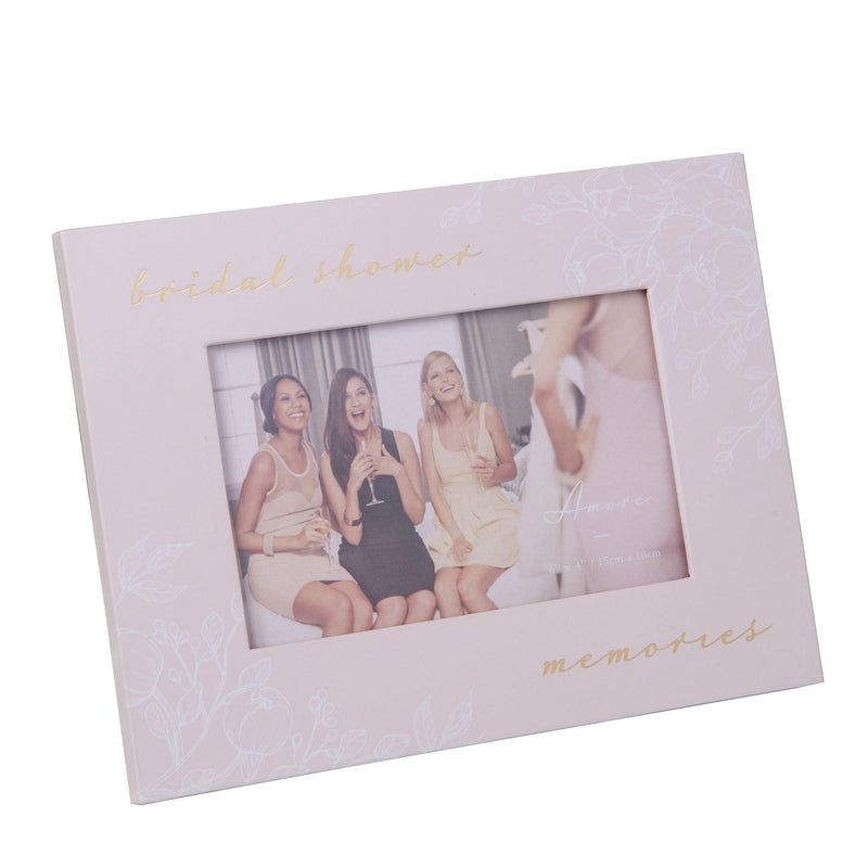 Amore Paperwrap Photo Frame Bridal Shower Memories 6" X 4"