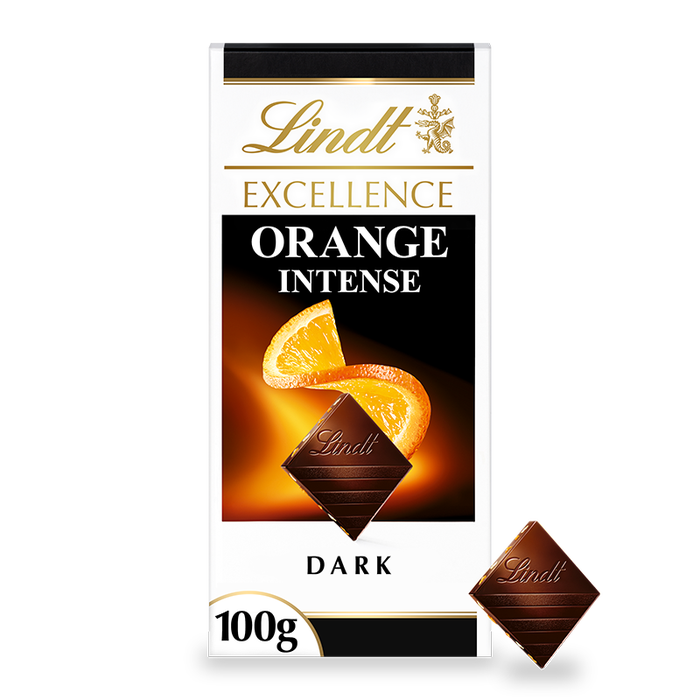 Lindt Excellence Dark Orange Chocolate Bar 100g