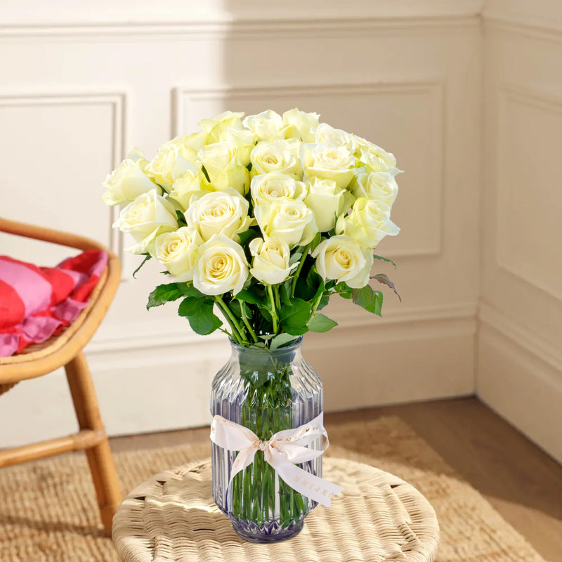 Premium Fairtrade White Roses