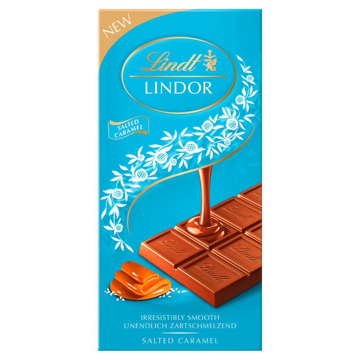 Lindt Lindor Milk Salted Caramel Bar 100g