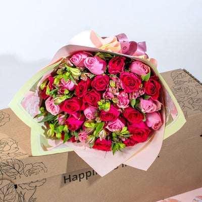 Pretty in Pink | Pink Rose Flower Bouquet