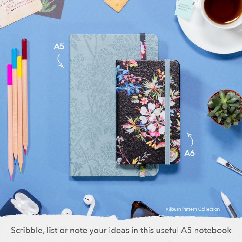 V&A Bookaroo JOURNAL A6 - Kilburn Black Floral