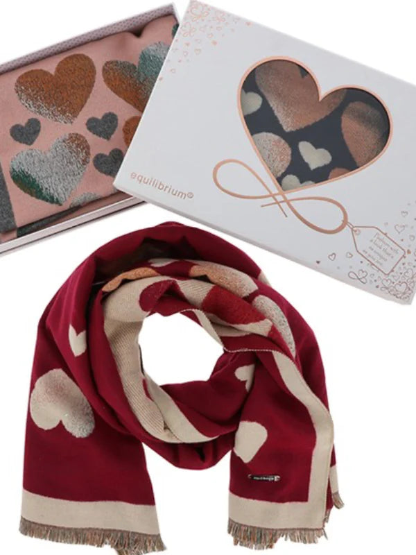 Pretty Hearts Boxed Scarf