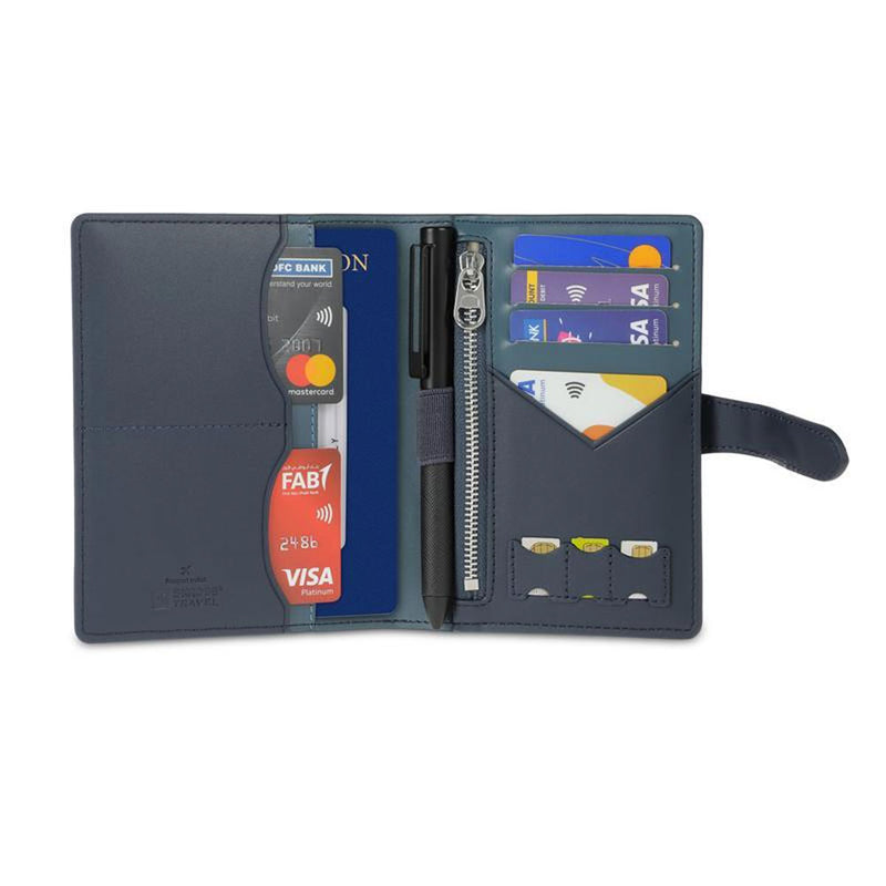 SKROSS Travel - Ambassador Passport Wallet - Blue