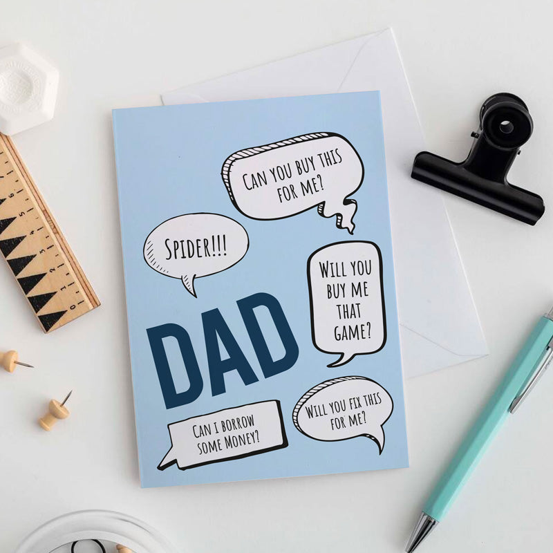 Super Dad A6 Card