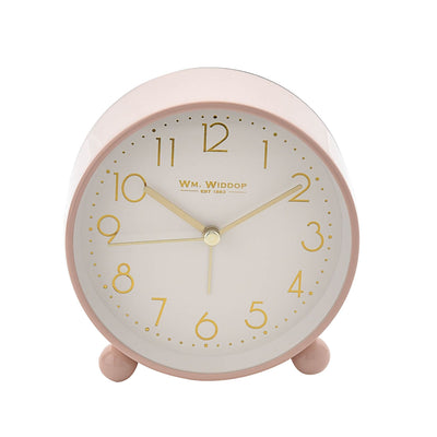 Widdop Metal Case Alarm Clock Light & Snooze Blush