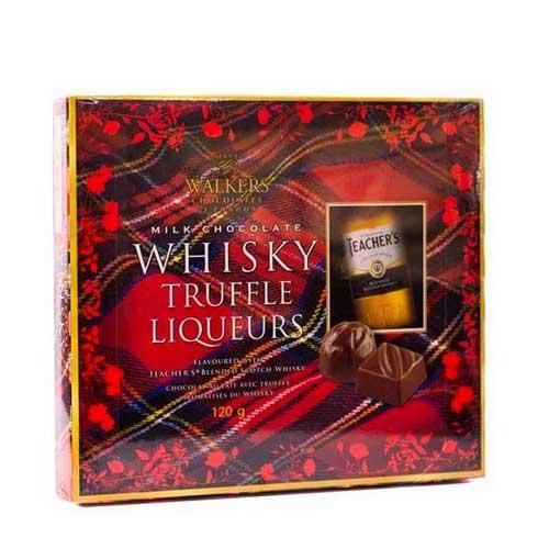 Walkers Milk Chocolate whisky Truffles Liqueurs 120g