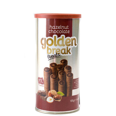 Golden Break Hazelnut Filing Wafer Rolls, 135g