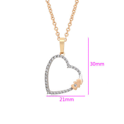 Alexis Love Heart Pendant with Necklace