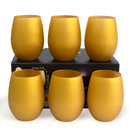 Elegant Gold Tumbler Set - 6 Pieces