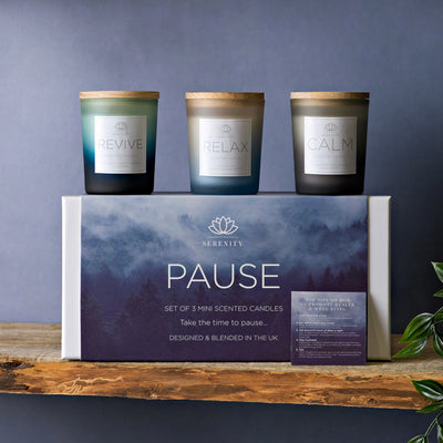 Serenity Pause Set of 3 70g Candles