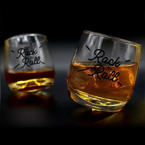 Rock & Roll Set Rocking Whisky Glasses-Set of 2